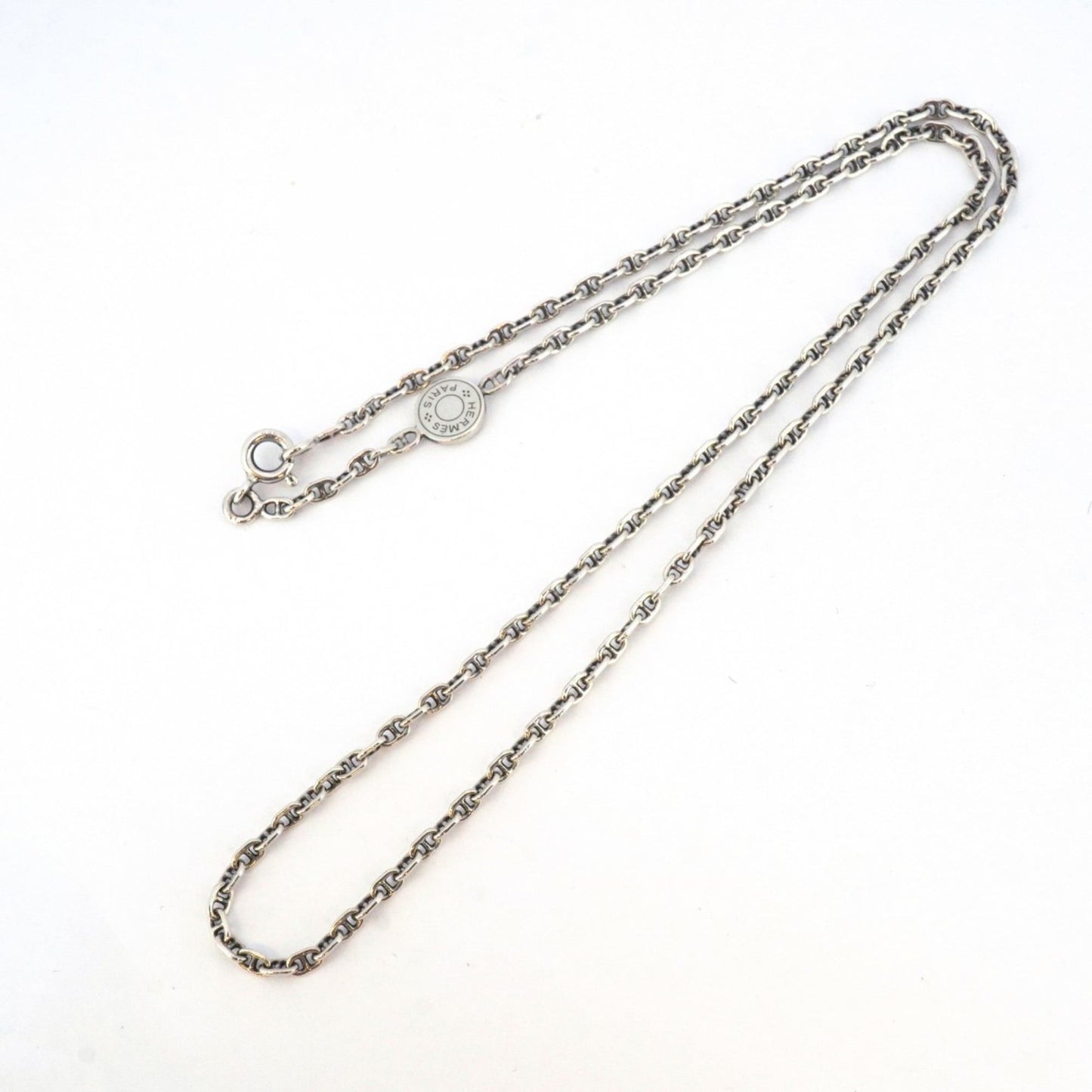 Hermes Serie Mini Chaine d'Ancre Necklace, Silver 925, Women's, P1743878