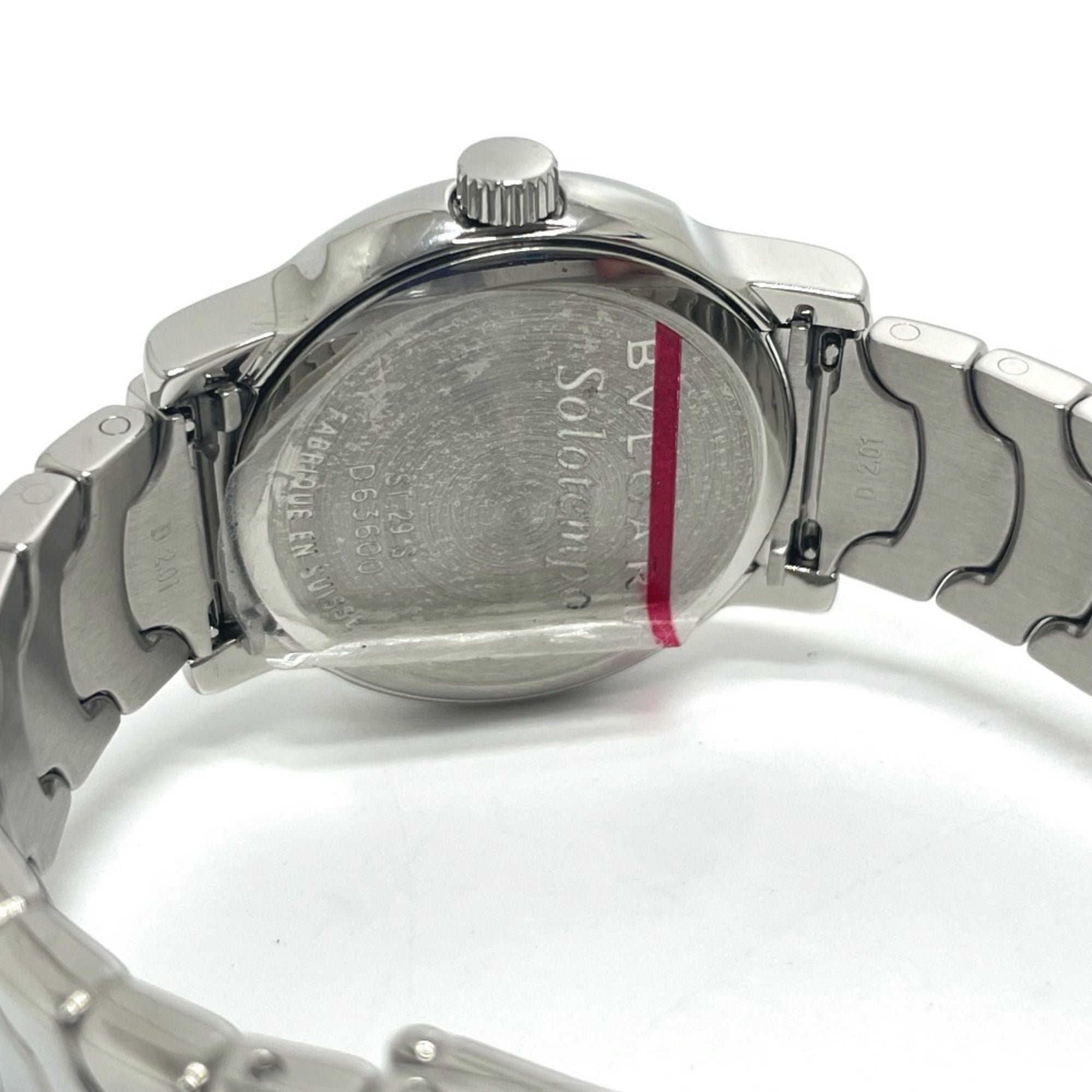 BVLGARI ST29S Solotempo Quartz Date Watch, Stainless Steel, Women's, Silver — Very Good