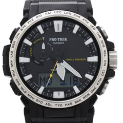 CASIO PRO TREK Climber Line PRW-61-1AJF Black Resin/Stainless Steel Men's Watch — Good