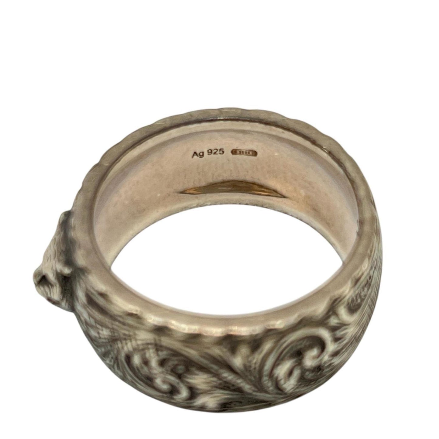 Gucci Cat Head Ring in Silver 925 for Men