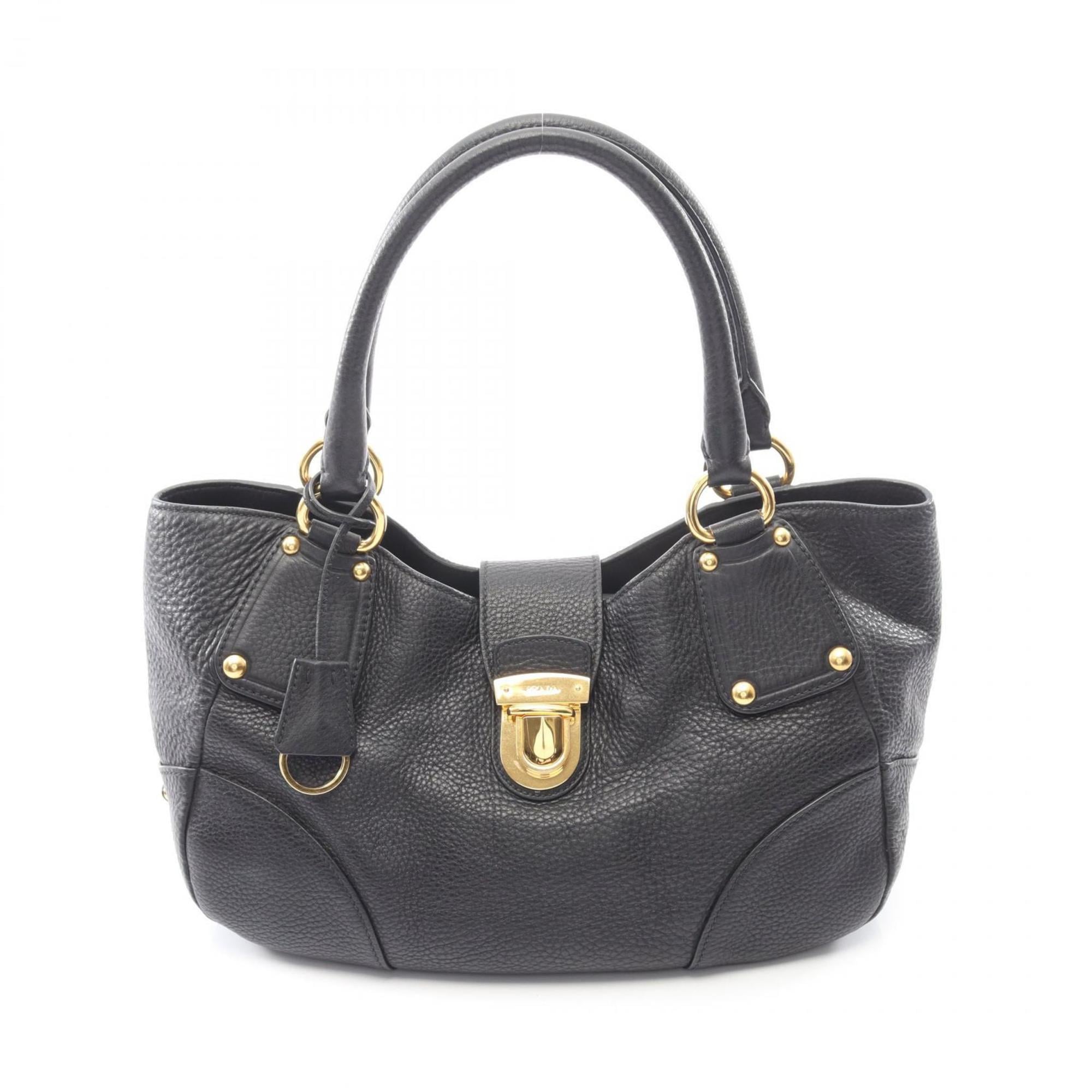 Prada PRADA handbag, leather, women's, black, BR4627