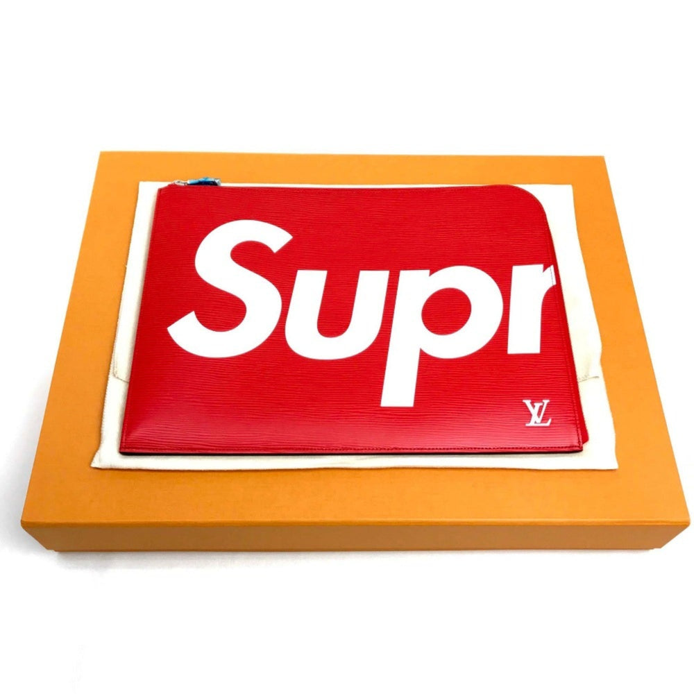LOUIS VUITTON M67722 Louis Vuitton x Supreme Epi Pochette Jour GM PO.JOUR SP EPI POCHETTE Clutch Bag in Leather, Red, for Men and Women — New - Store Return