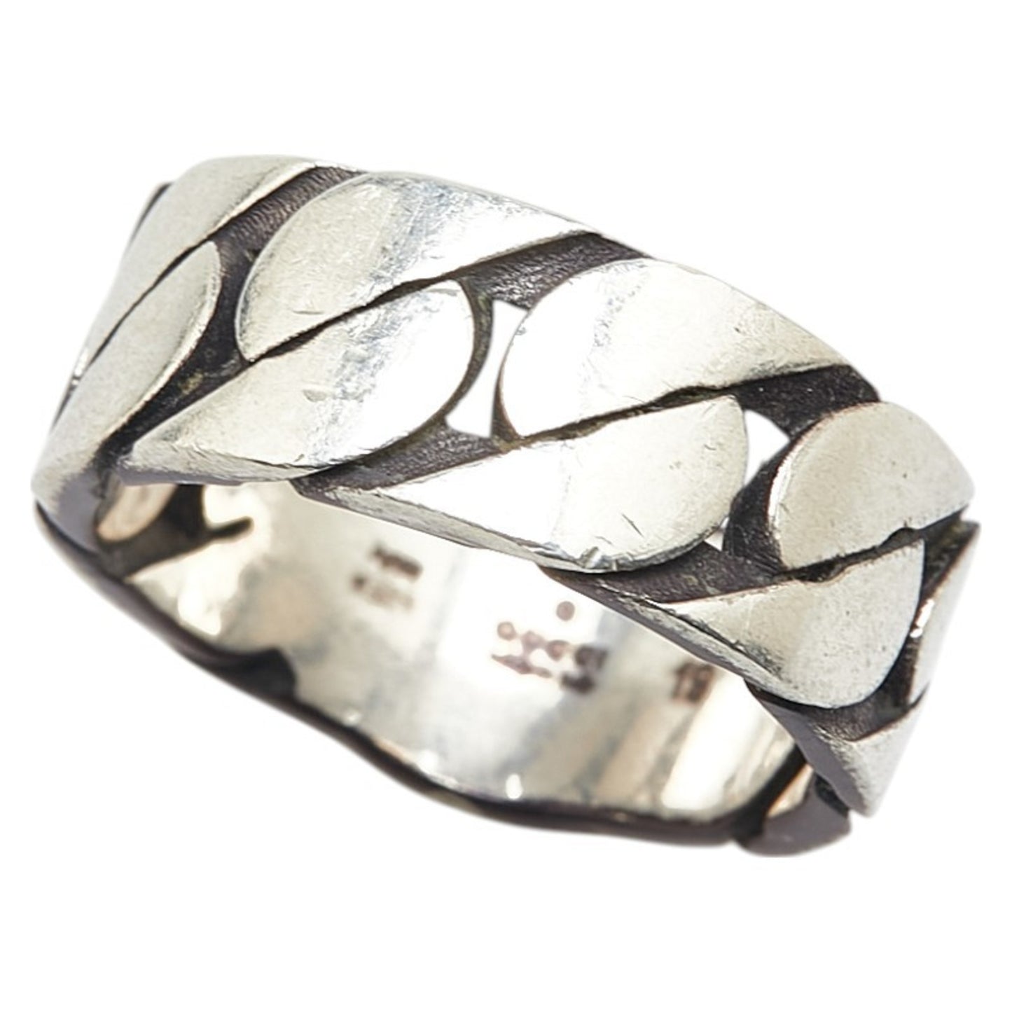 Gucci Interlocking G Chain Ring #19 SV925 Silver Men's GUCCI