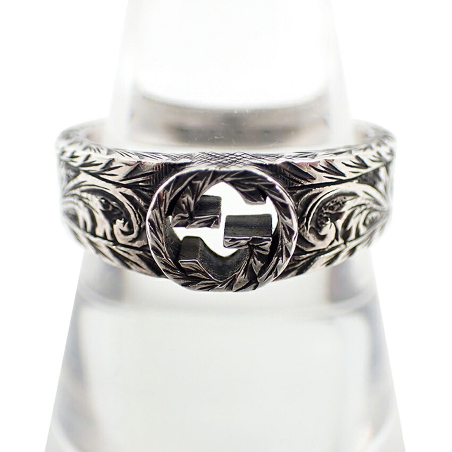 GUCCI 925 Interlocking Ring, size 22