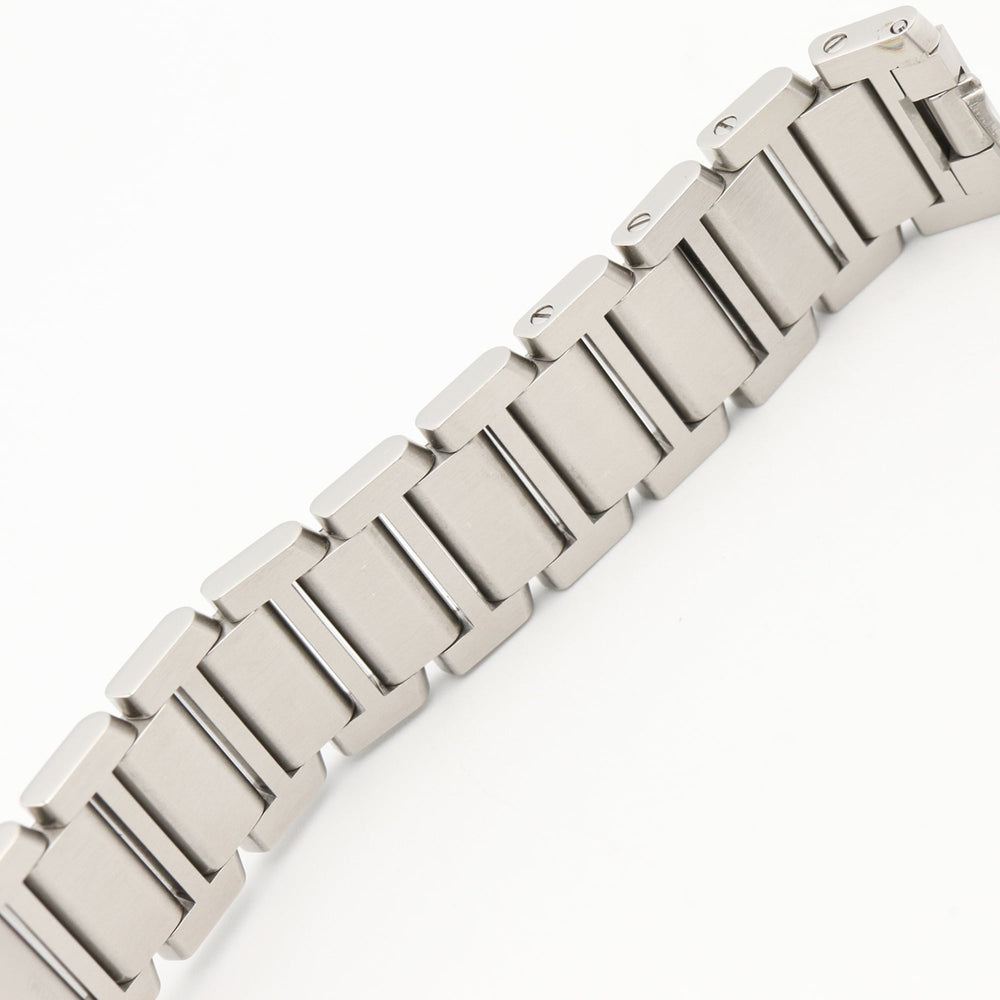 Cartier Tank Française SM Watch, Stainless Steel, Ladies, Pink/Pink Shell, W51028Q3 — Very Good