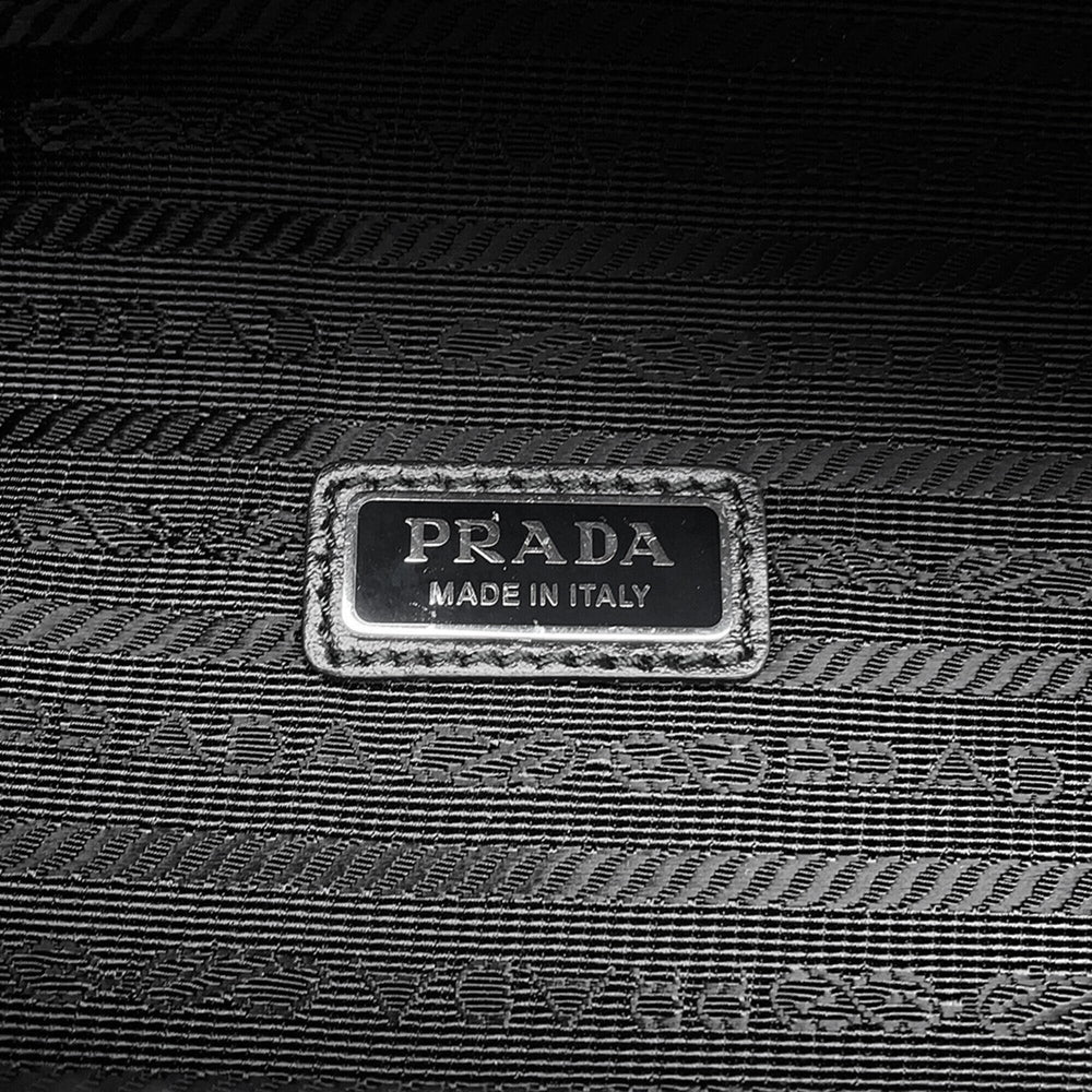 Prada Triangle Shoulder Bag, Saffiano Leather, 2VL039, PRADA Body Black, Handbag — Like New