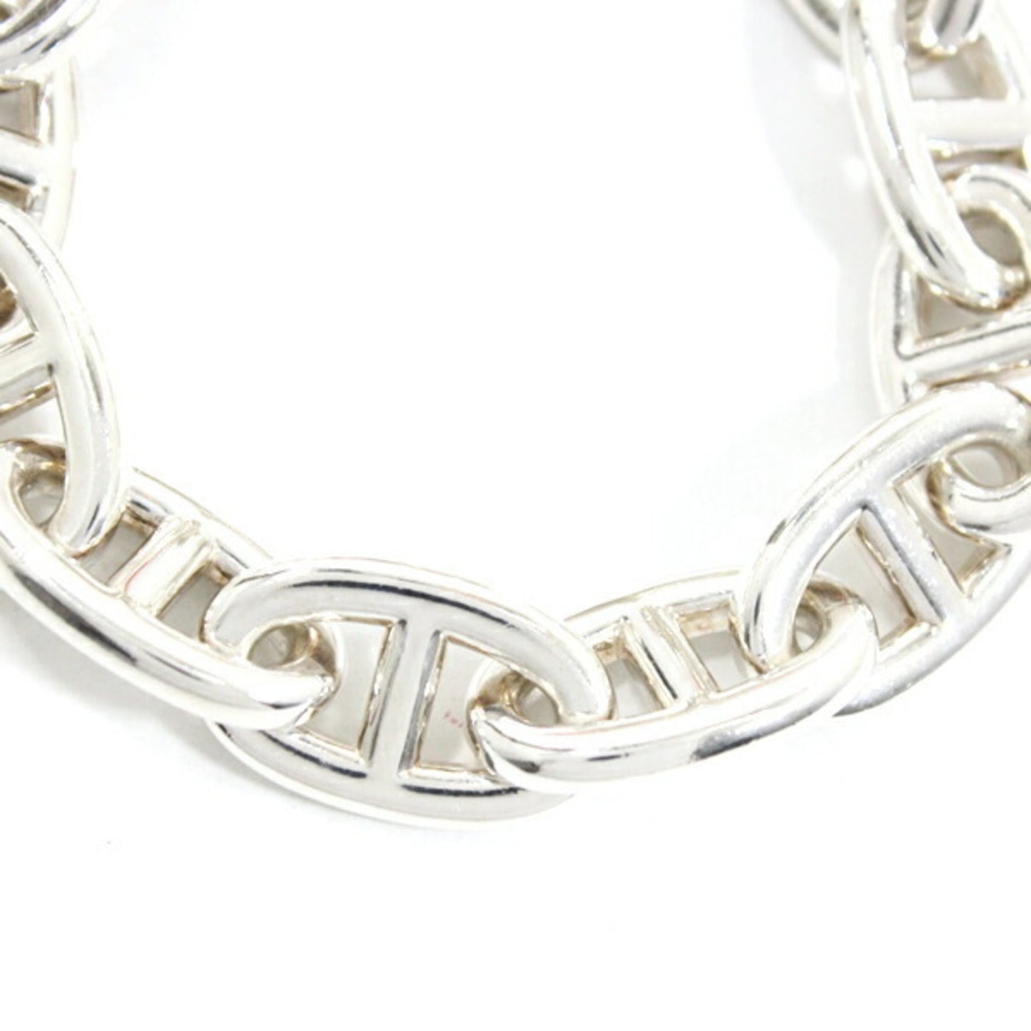 Hermès Chaine d'Ancre TGM Chain Bracelet, 12 Links, Silver 925, SV925, HERMES Silver, Men's/Women's, T5795