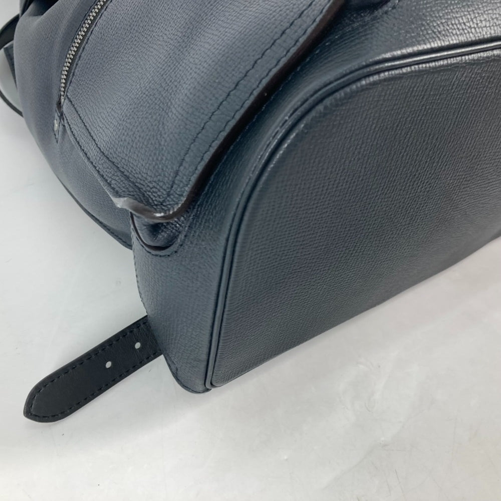 LOUIS VUITTON M54960 Utah Canyon Backpack, Men's, Leather, Blue Marine, Navy — Like New