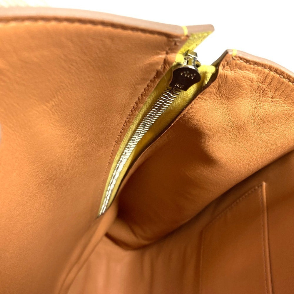 HERMES Sacado GR24 Backpack Bag Rucksack Leather Men's Women's Yellow Like New — Like New