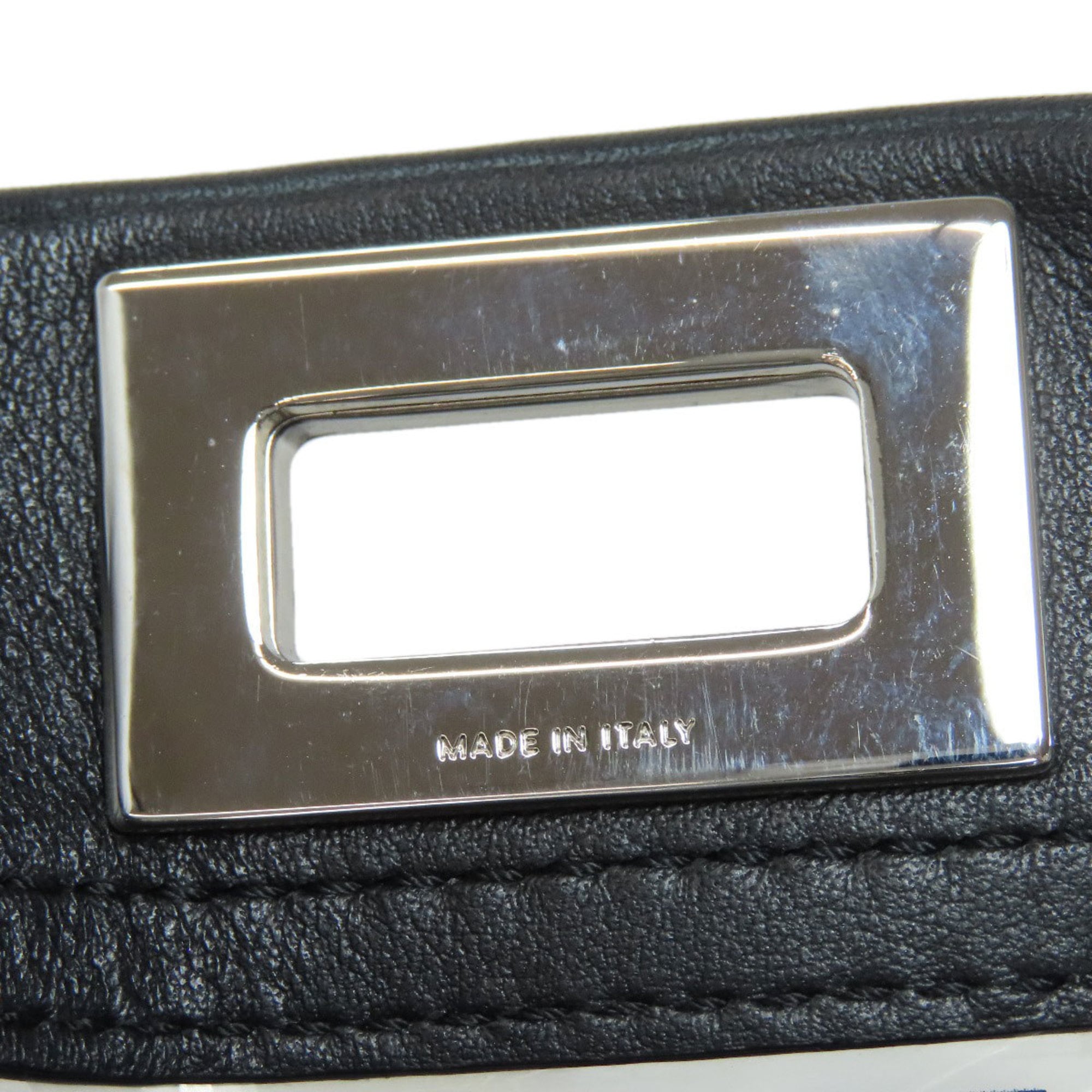 Fendi Peekaboo Mini 2-Way Handbag in Vinyl/Calf Leather for Women