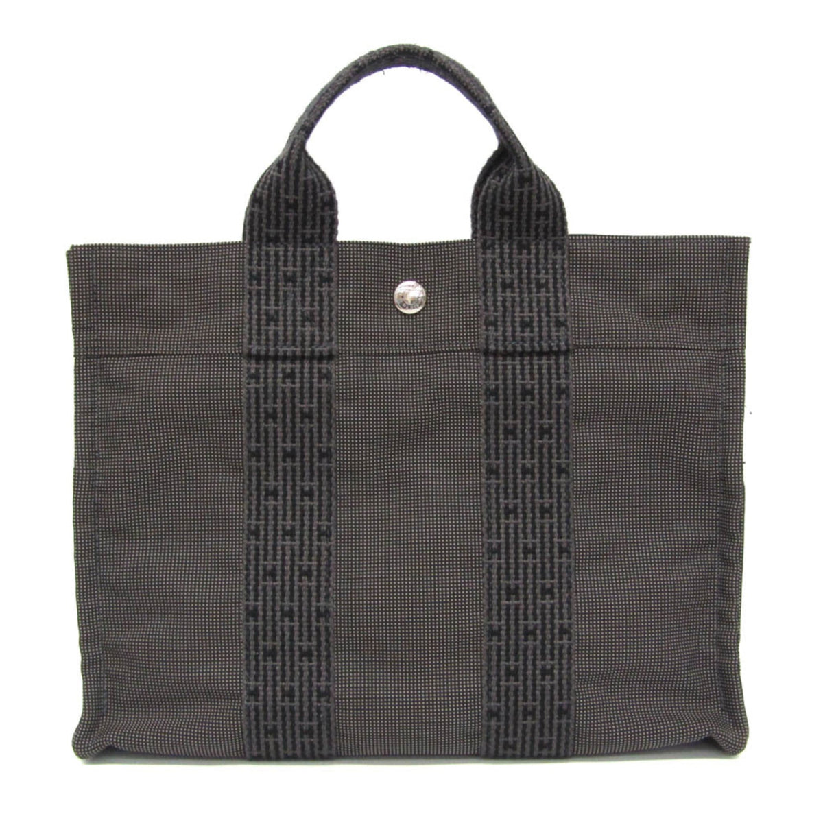 Hermes Her Line PM Women,Men Polyamide,Polyester Tote Bag Black,Gray — Like New