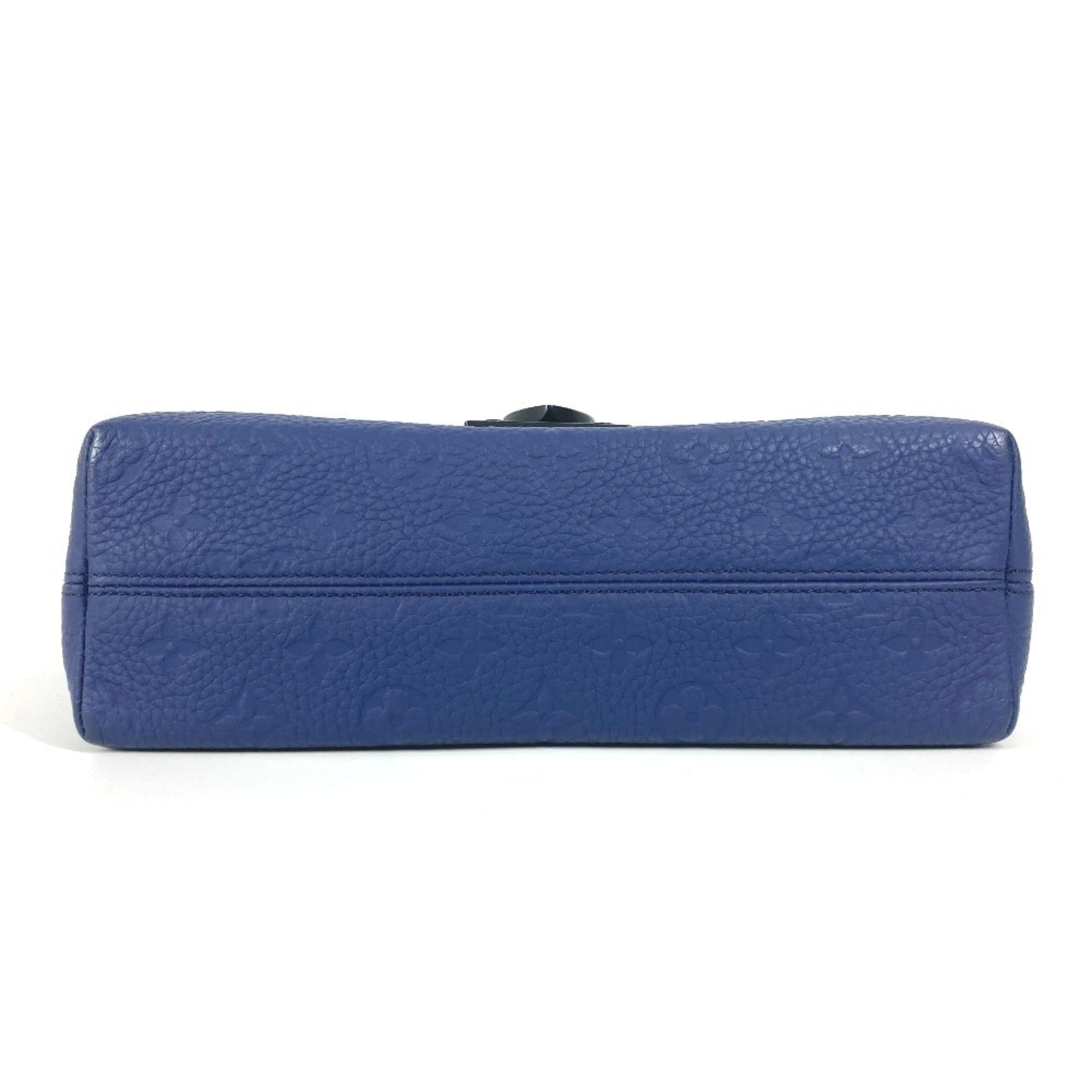 LOUIS VUITTON M11692 Monogram Embossed S Cape Messenger Bag Crossbody Flap Shoulder Taurillon Leather Men's Women's Sapphire Blue — Like New