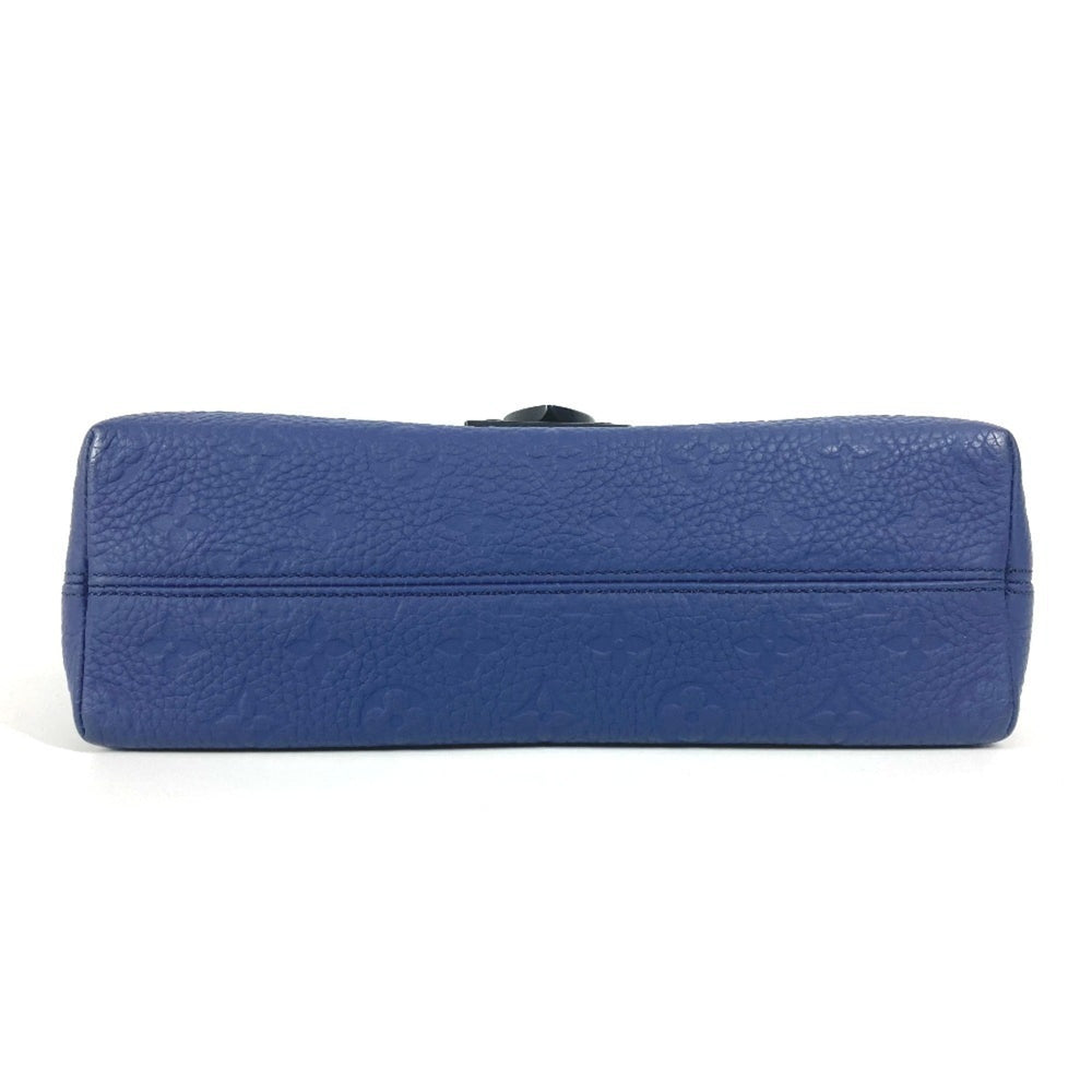 LOUIS VUITTON M11692 Monogram Embossed S Cape Messenger Bag Crossbody Flap Shoulder Taurillon Leather Men's Women's Sapphire Blue — Like New