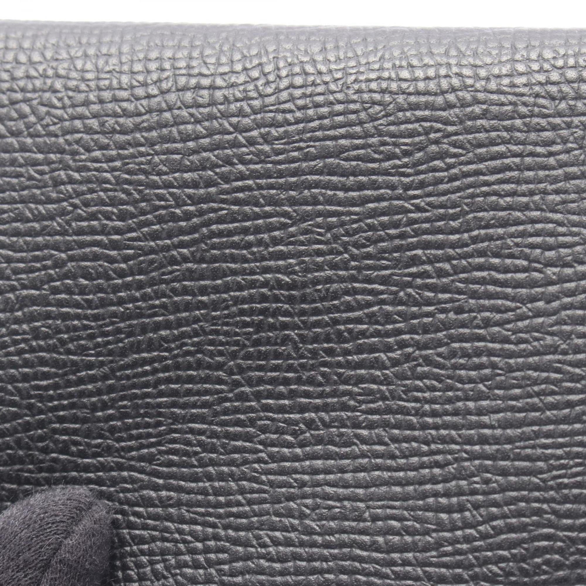 Hermes Hermès Bastia Wallet, Coin Purse, Epsom Leather, Women's, Black