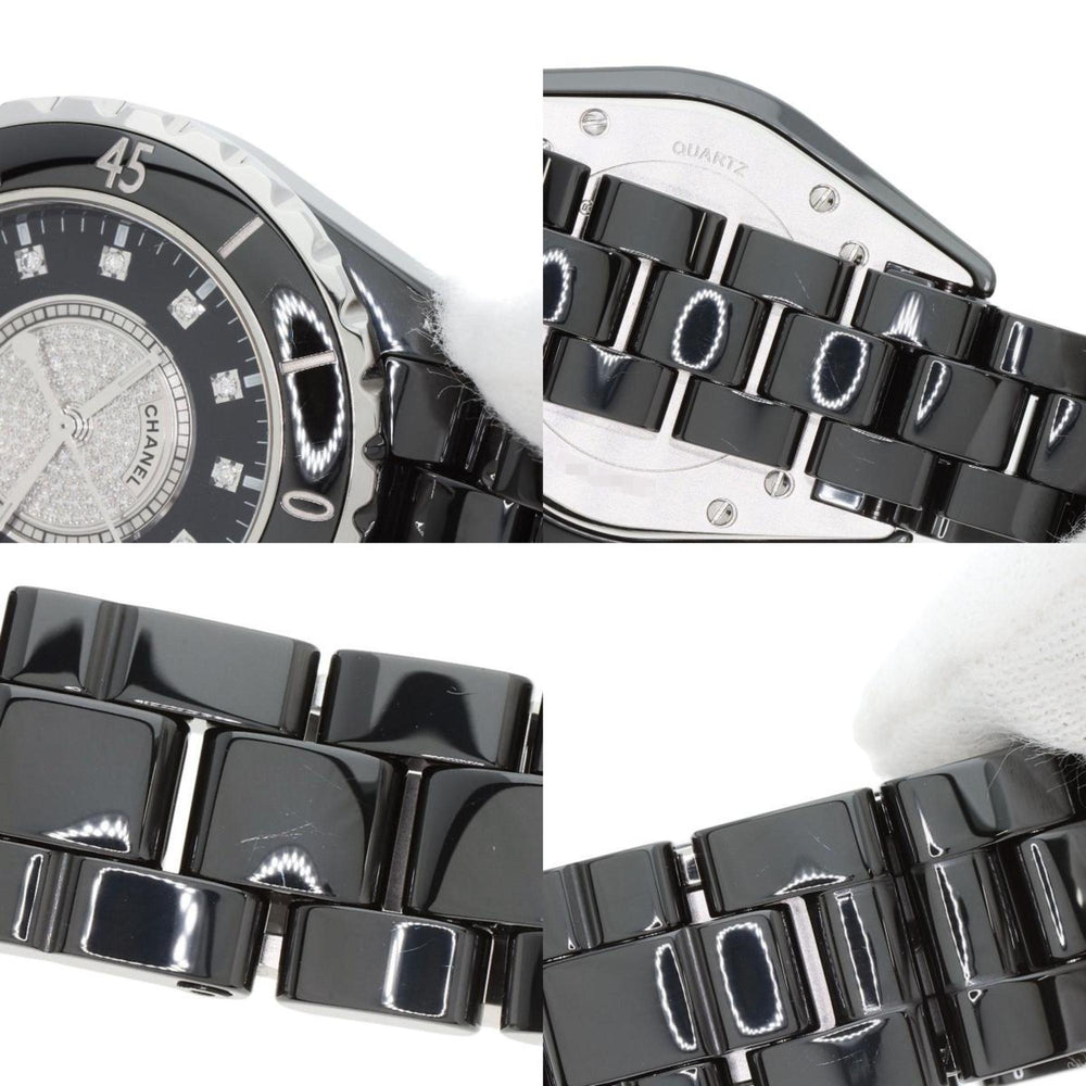 CHANEL H2122 J12 33mm Center Diamond Ceramic/Ceramic Women's Watch — Good
