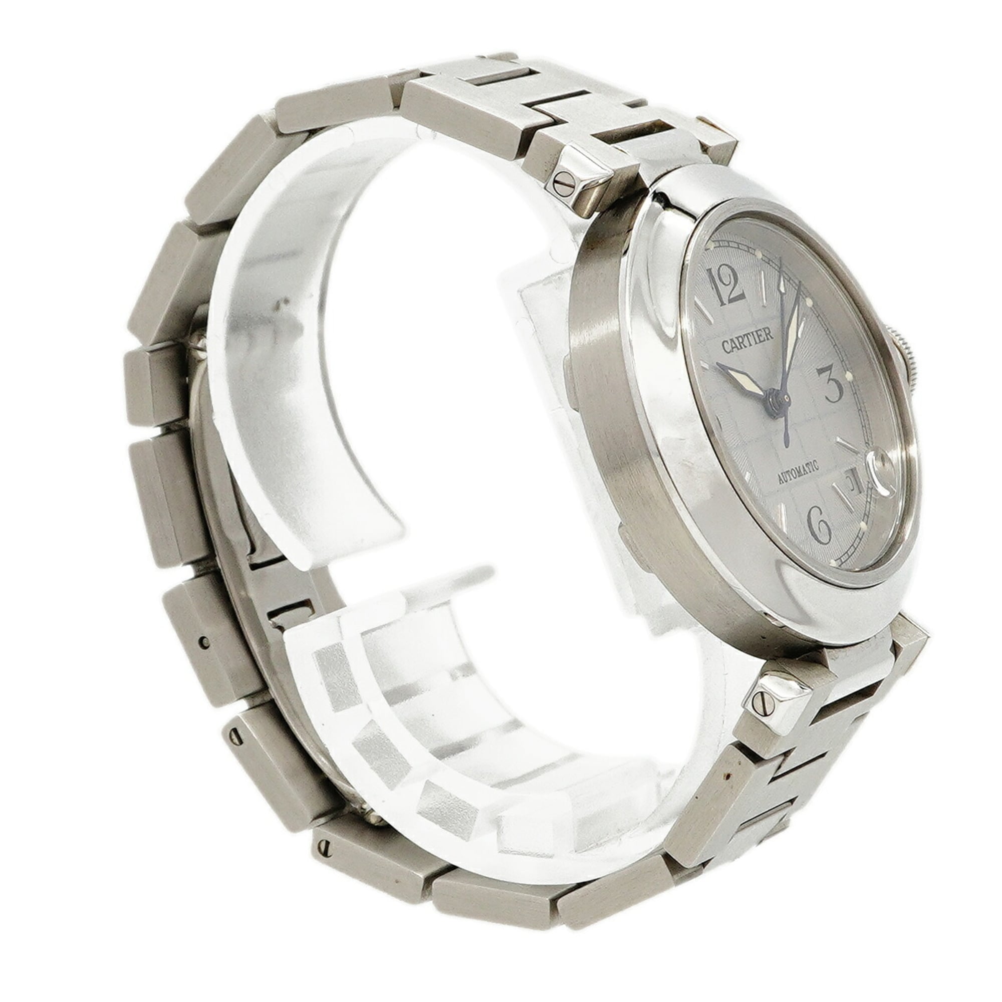 Cartier Pasha C W31023M7 Silver Dial Watch (Boys' Size) — Good