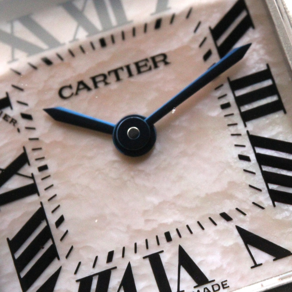 Cartier Tank Française SM Watch, 18K Pink Gold (PG), Stainless Steel, Ladies', Tone, Shell, W51027Q4 — Very Good