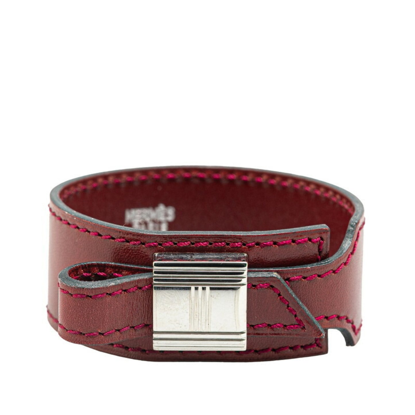Hermes Artemis Bangle Wine Red Box Calf Women's HERMES