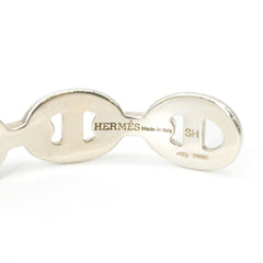 HERMES Chaine d'Ancre Enchainée Bangle Bracelet for Women, Silver SV925 #15 SH — Like New