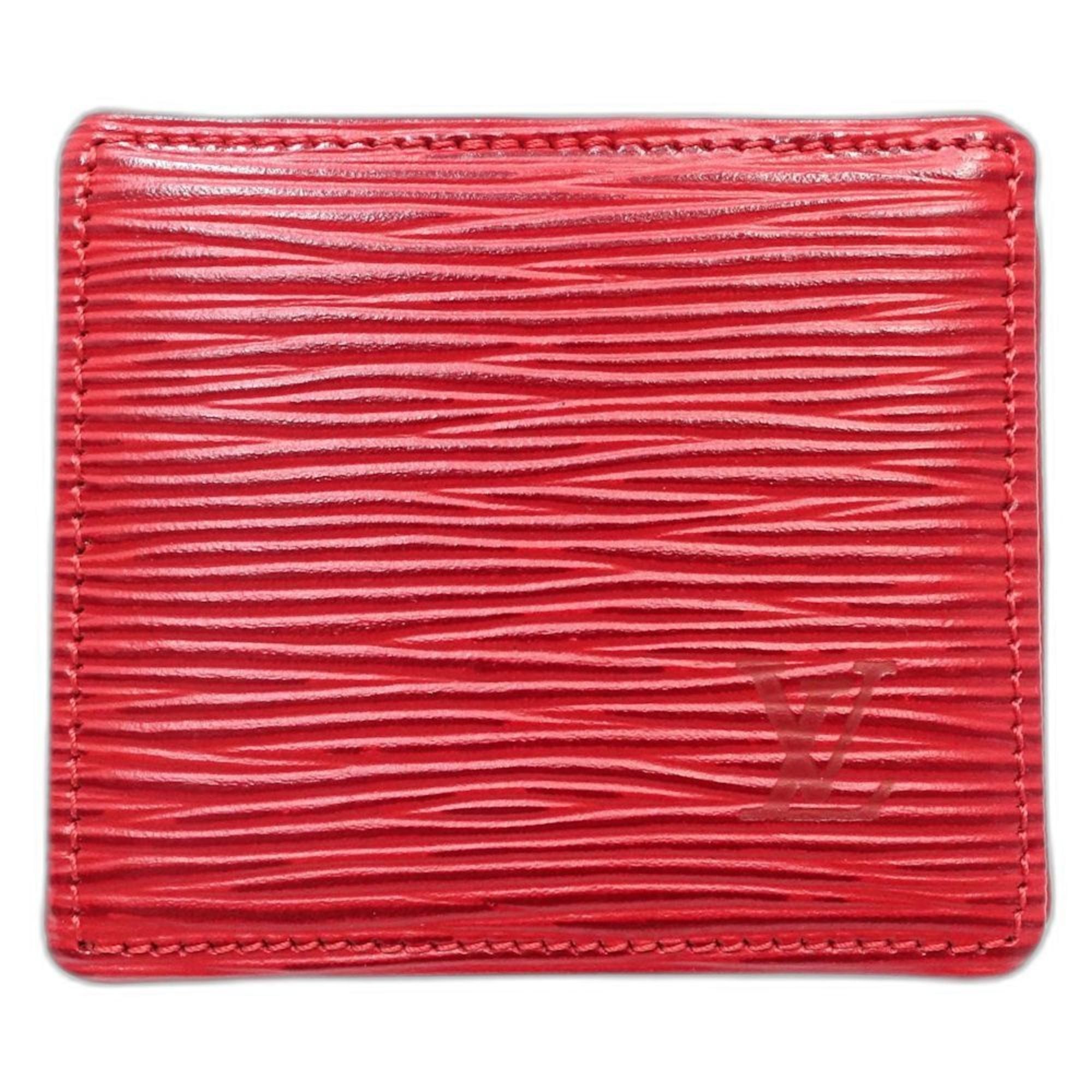 LOUIS VUITTON Epi Wallet/Coin Case M63697 Porte Monnaie Boite Castilian Red Women's 181896