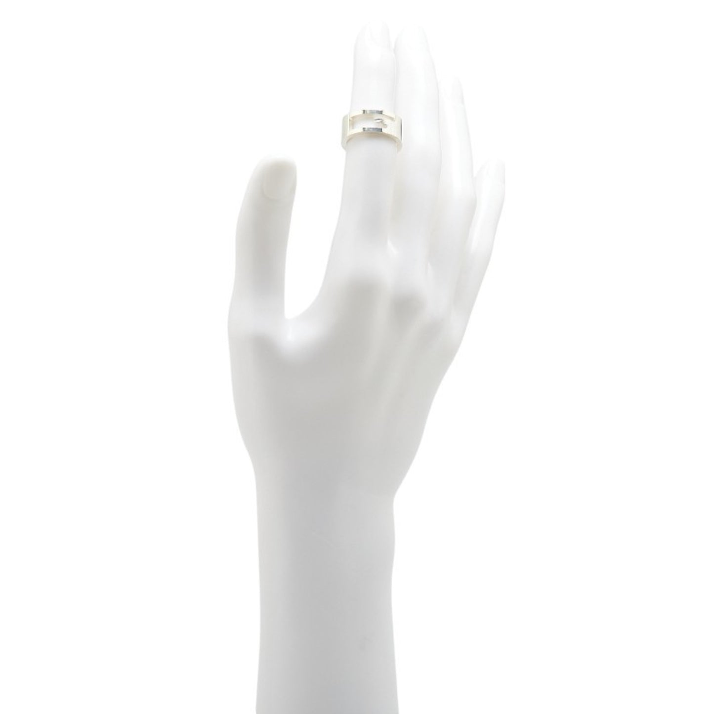 Gucci Cutout G Ring #11 SV925 Silver Women's GUCCI