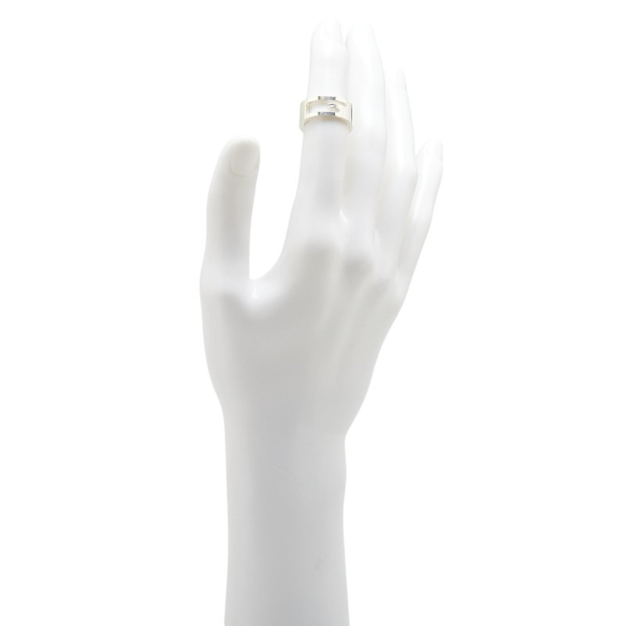 Gucci Cutout G Ring #11 SV925 Silver Women's GUCCI