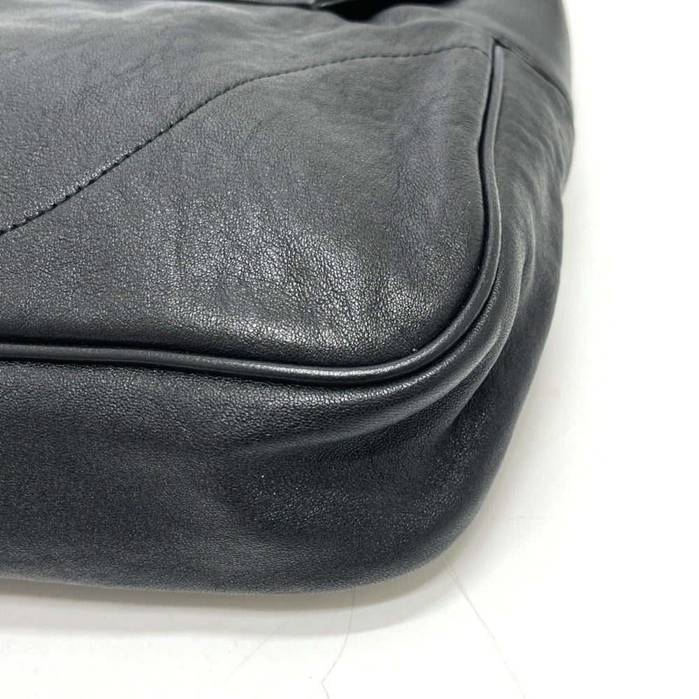 GUCCI 767209 GG Marmont Flap Bag, Handbag, Shoulder Leather, Women's, Black, Like New — Like New