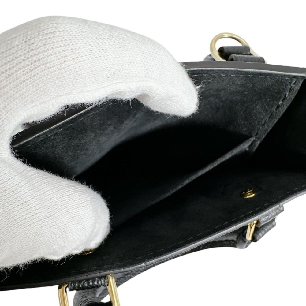 Louis Vuitton Petite Sac Plat Monogram Empreinte Shoulder Bag M81417 Black — New - Store Return