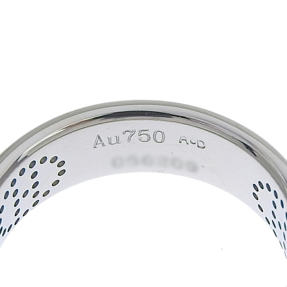 Hermes Eclipse Ring, approximately 6.3g, K18WG White Gold, Au750 stamped, size #49 (approximately US 8.5) — Like New