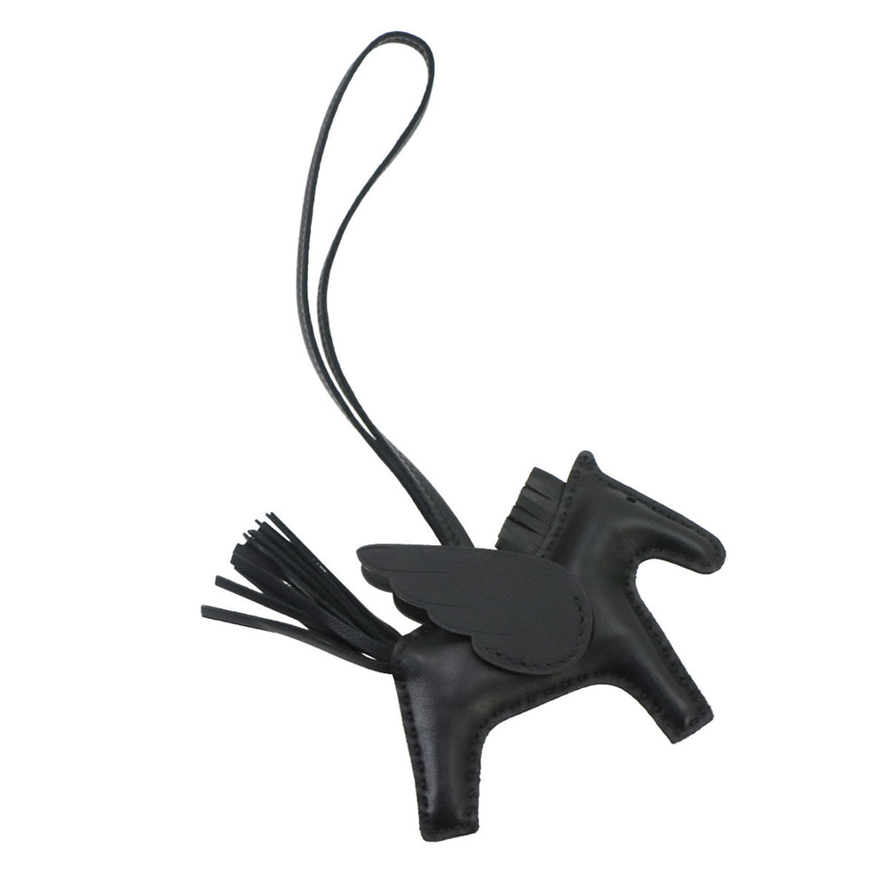 Hermes HERMES So Black Rodeo Pegasus PM Accessory Bag Charm Agneau Milo Swift W Stamp — New - Store Return