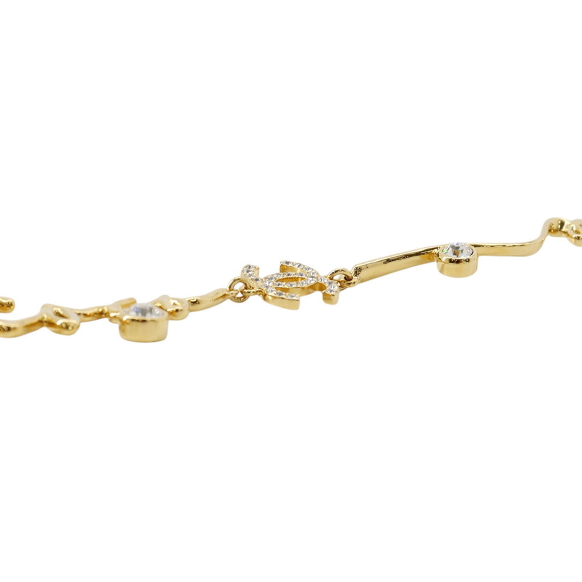 Chanel Necklace I LOVE COCO Coco Mark Rhinestone I24 S ABD430 CHANEL Long NECKLACE — Like New