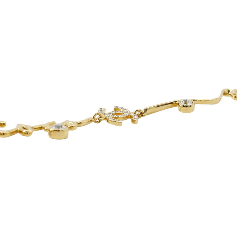 Chanel Necklace I LOVE COCO Coco Mark Rhinestone I24 S ABD430 CHANEL Long NECKLACE — Like New