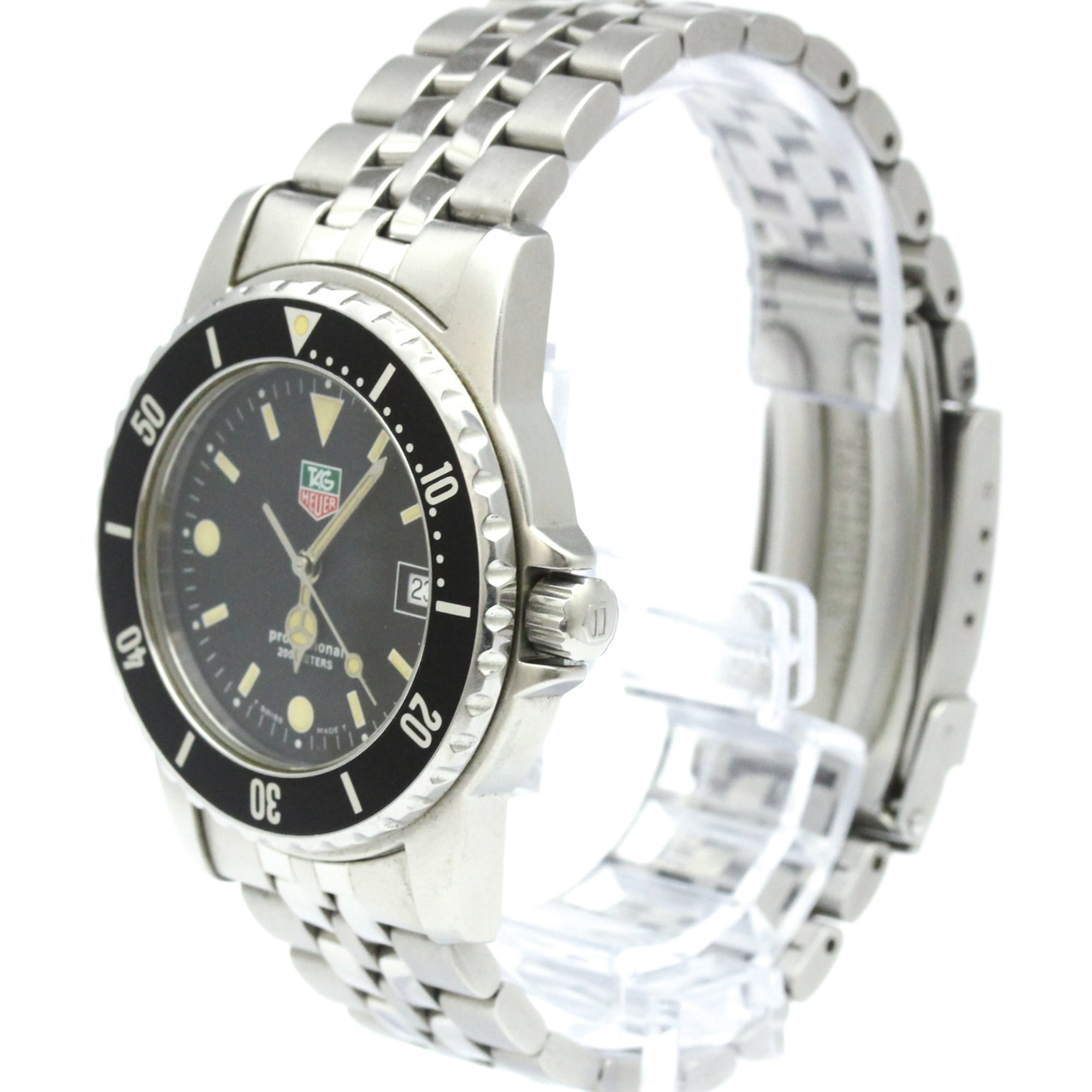 TAG HEUER 1500 Professional Stainless Steel Quartz Mens Watch WD1210 — Good