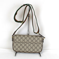 GUCCI Mini 764961・486628 Shoulder Bag GG Supreme Canvas Brown Women's — Like New