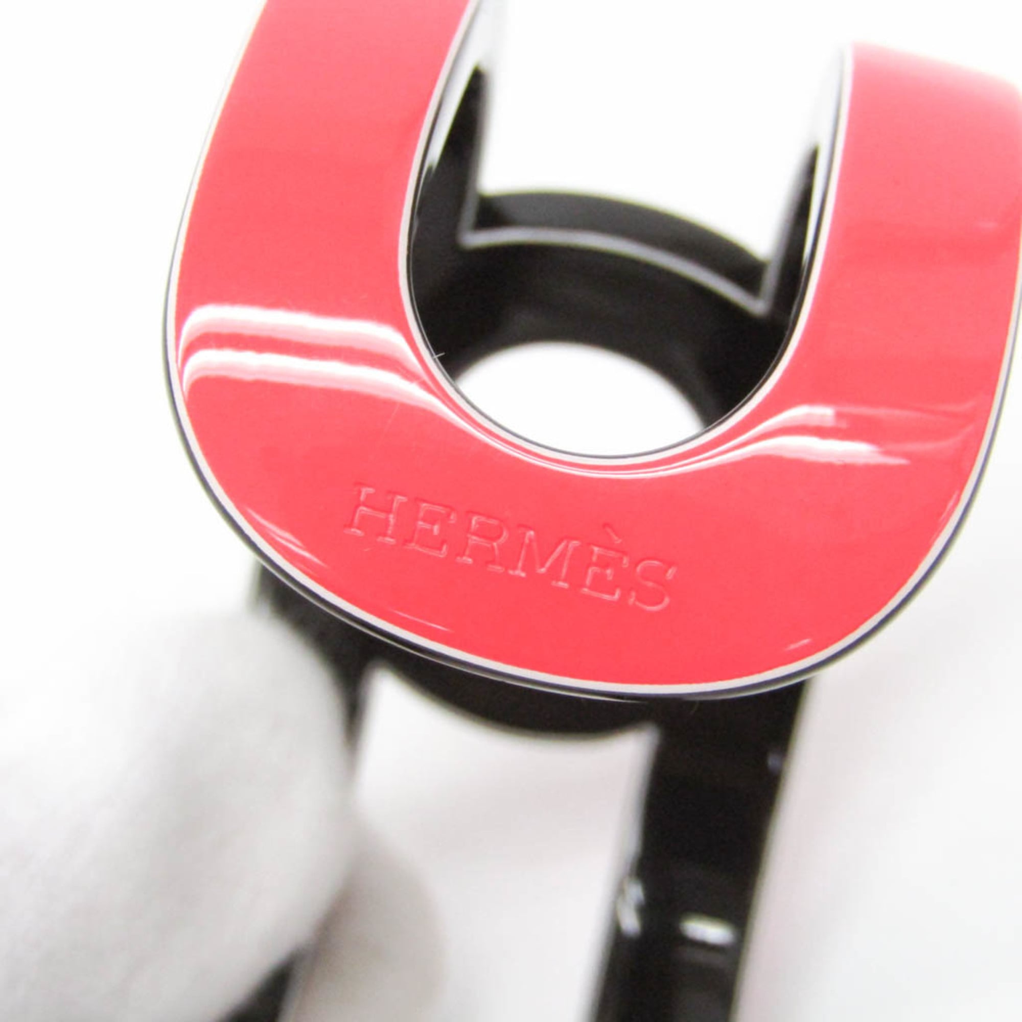 Hermes Variation Lacquer,Wood Bangle Brown,Pink — Like New