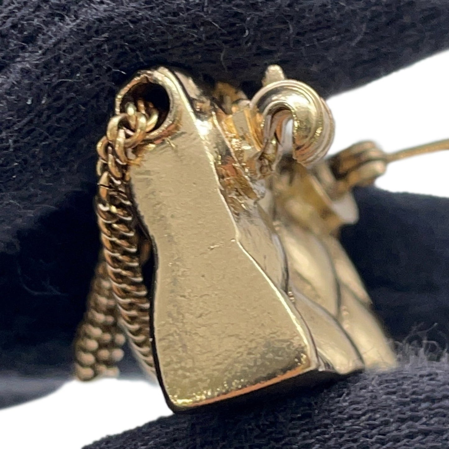 CHANEL Brooch Matelasse Bag Motif Coco Mark 02P