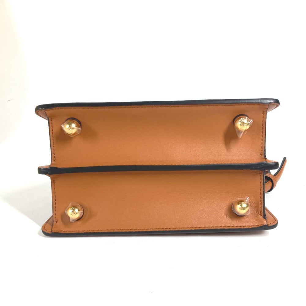 FENDI 8BN335 Peekaboo ISeeU Petite Bag Handbag Shoulder Leather Women's Brown E-240717-2 — New - Store Return