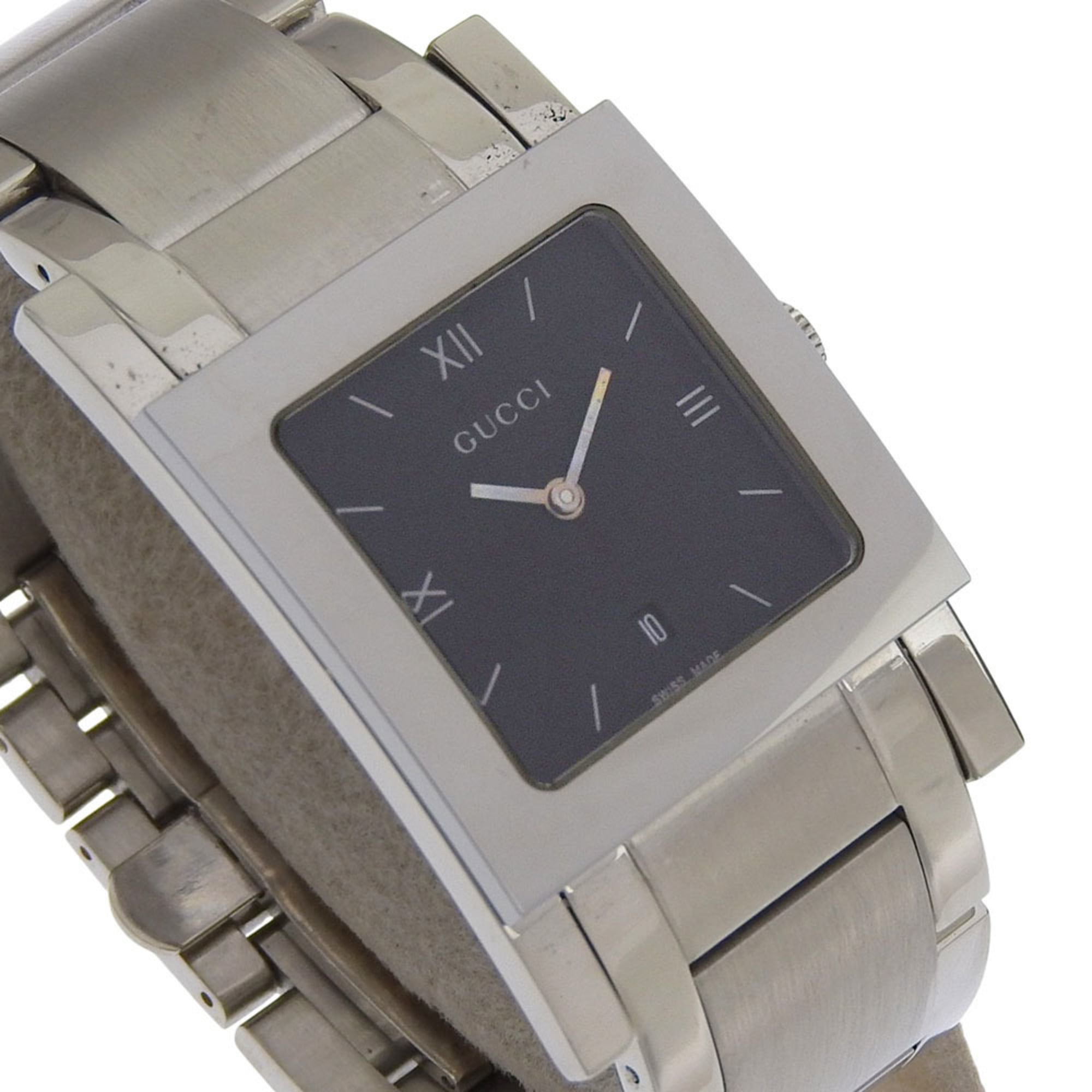 Gucci G Metro Watch 7900M.1 Stainless Steel Quartz Analog Display Black Dial Women's — Good
