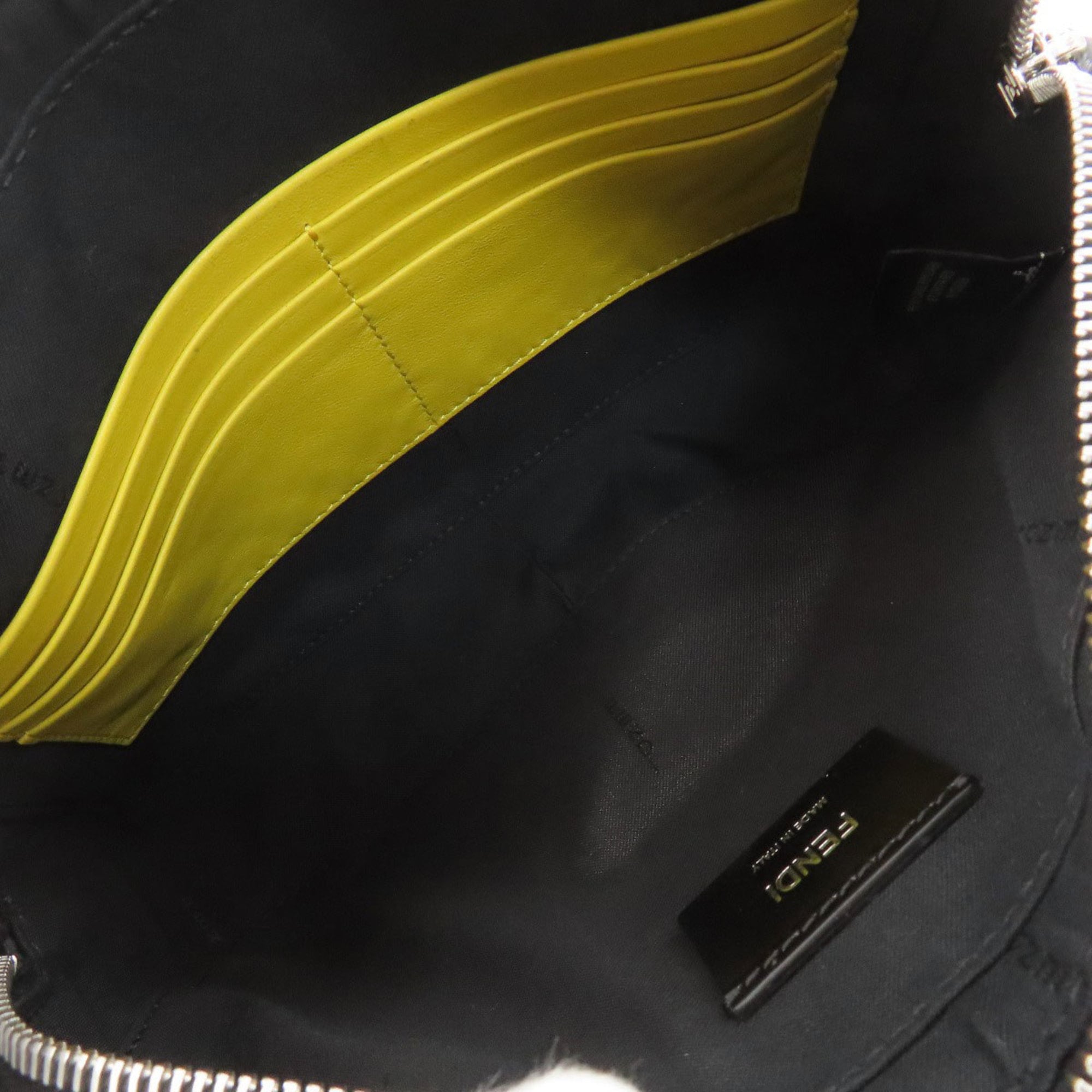 Fendi logo shoulder bag in calfskin for women