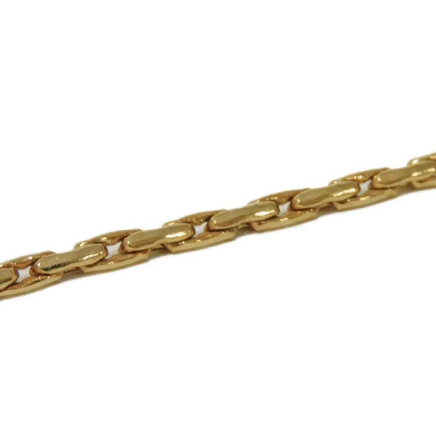 Christian Dior Dior Crystal Spiga Necklace, Long Chain, 88cm, Clear Rhinestones, GP Plated Gold, Women's