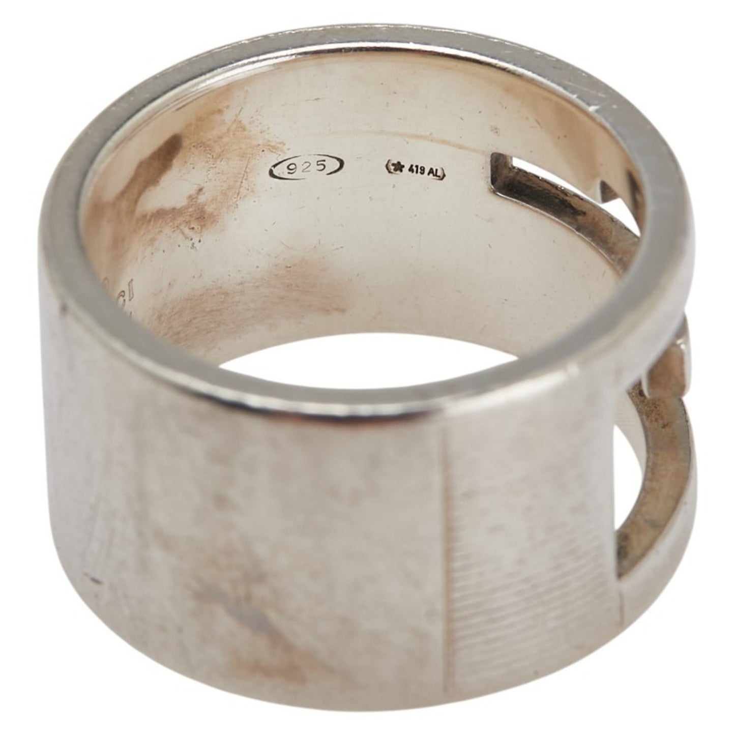Gucci Branded G Ring #14 SV925 Silver Men's GUCCI