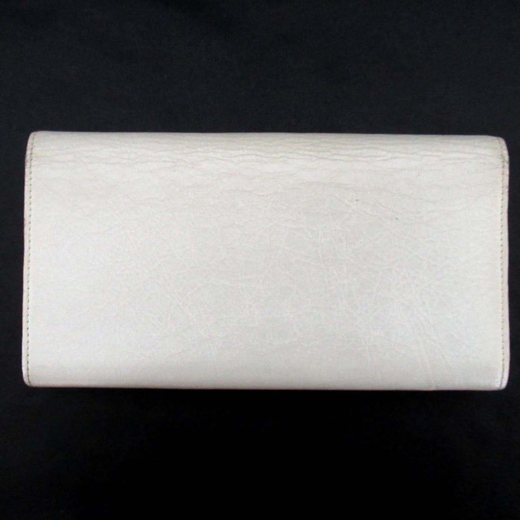 BALENCIAGA Classic Money Long Wallet, 163471, Off-White, for Men and Women, with Bill Compartment, Card Slots, Coin Purse