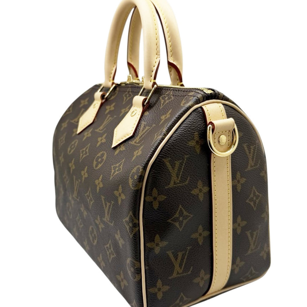 LOUIS VUITTON Louis Vuitton Monogram Speedy 25 Bandoulière M46977 RFID Boston Bag Brown with Strap Women's Men's — Like New