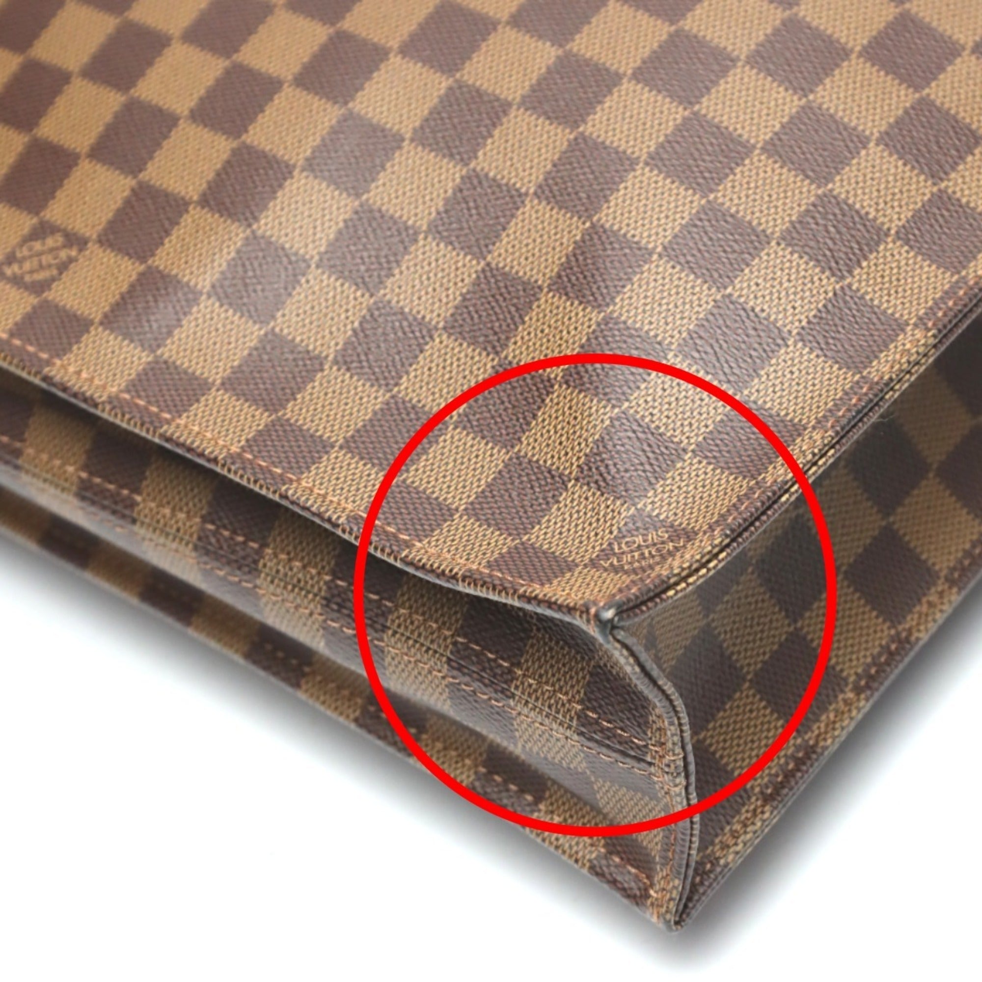 Louis Vuitton LOUIS VUITTON Handbag Tote Bag Damier Sac Plat Canvas N51140 Ebene LV — Like New