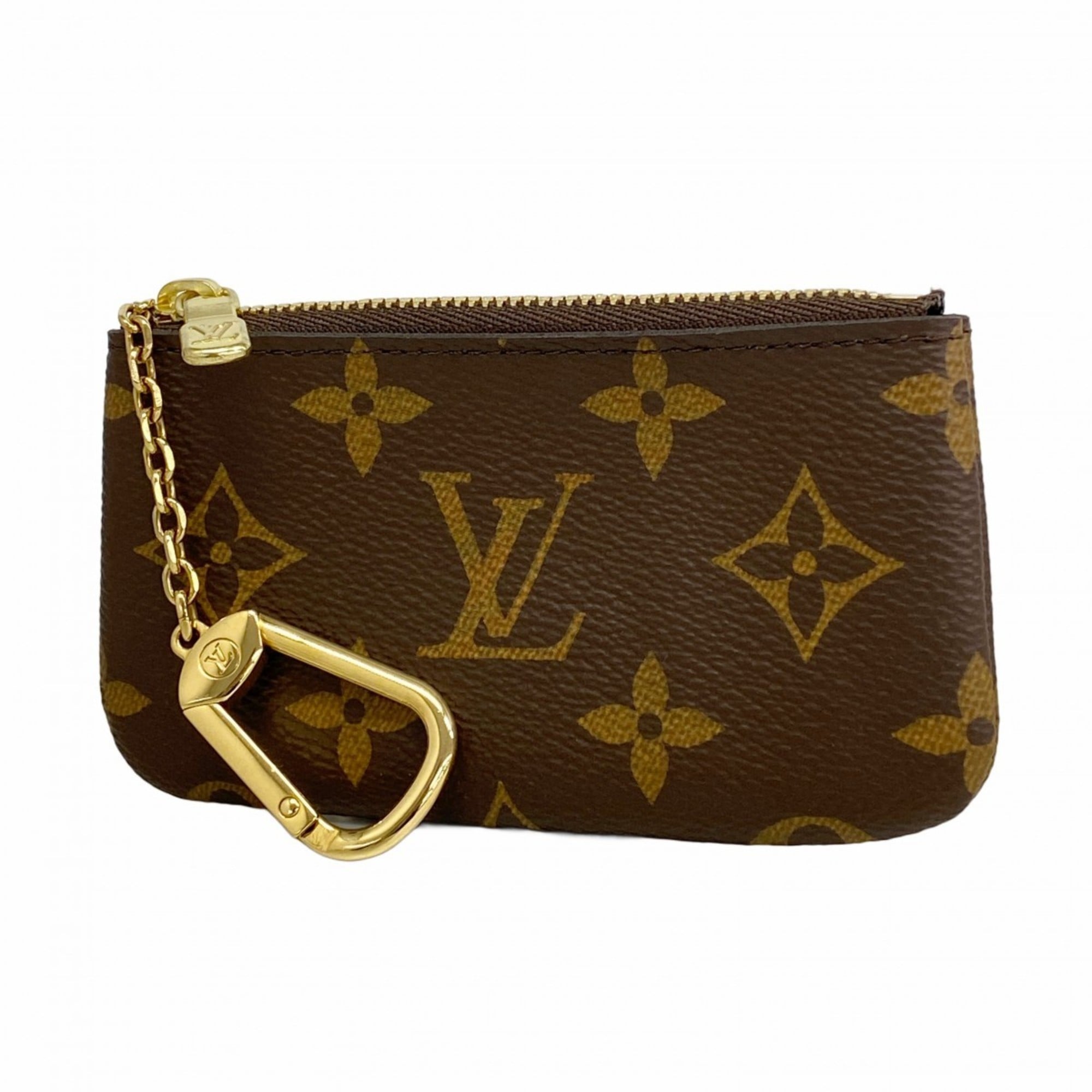Louis Vuitton Monogram Pochette Cle Wallet/Coin Case M62650 Brown Men's/Women's