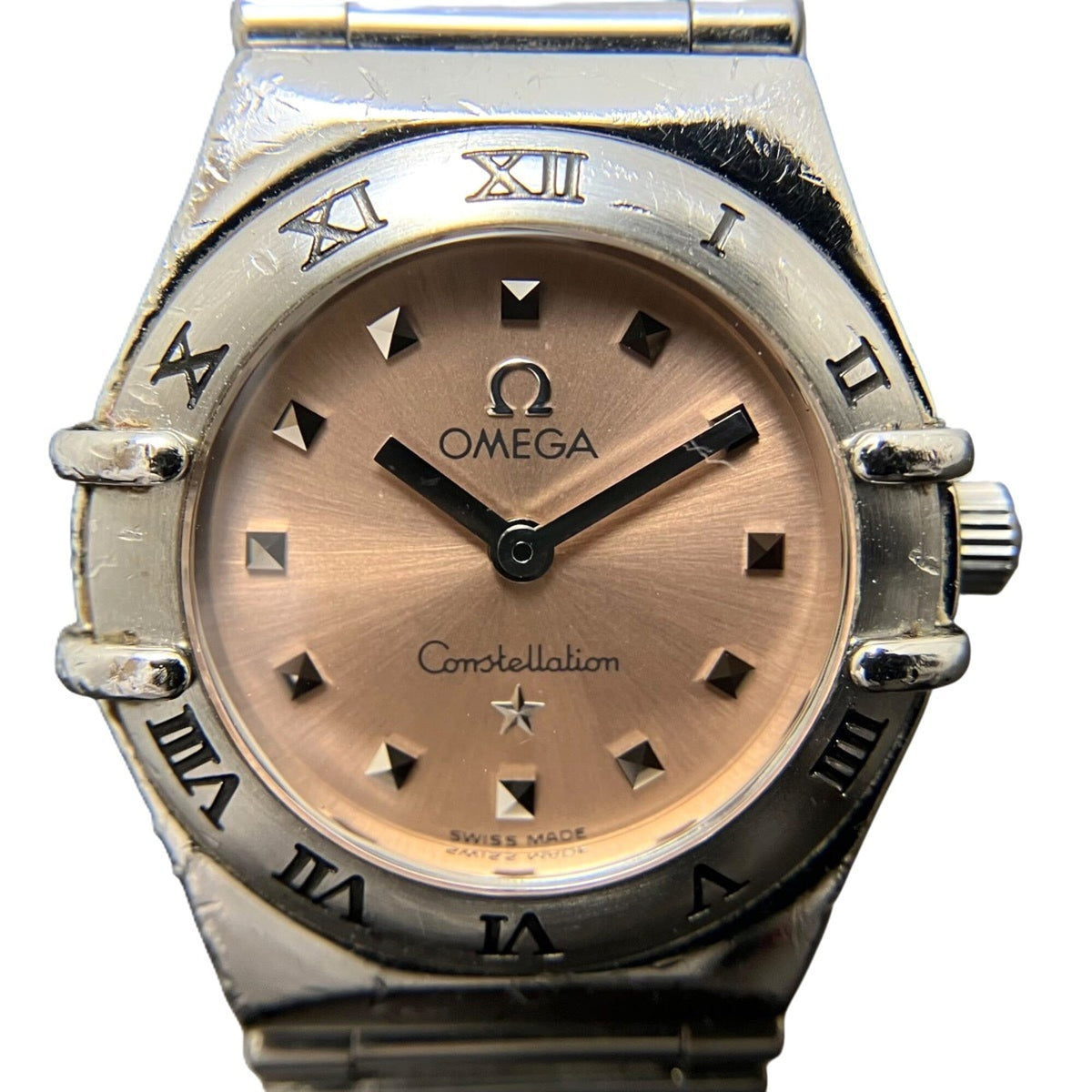 Omega My Choice Mini Constellation Watch, Total Weight 43g, Stainless Steel, Quartz Movement, Copper Dial, 1561.61 — Good