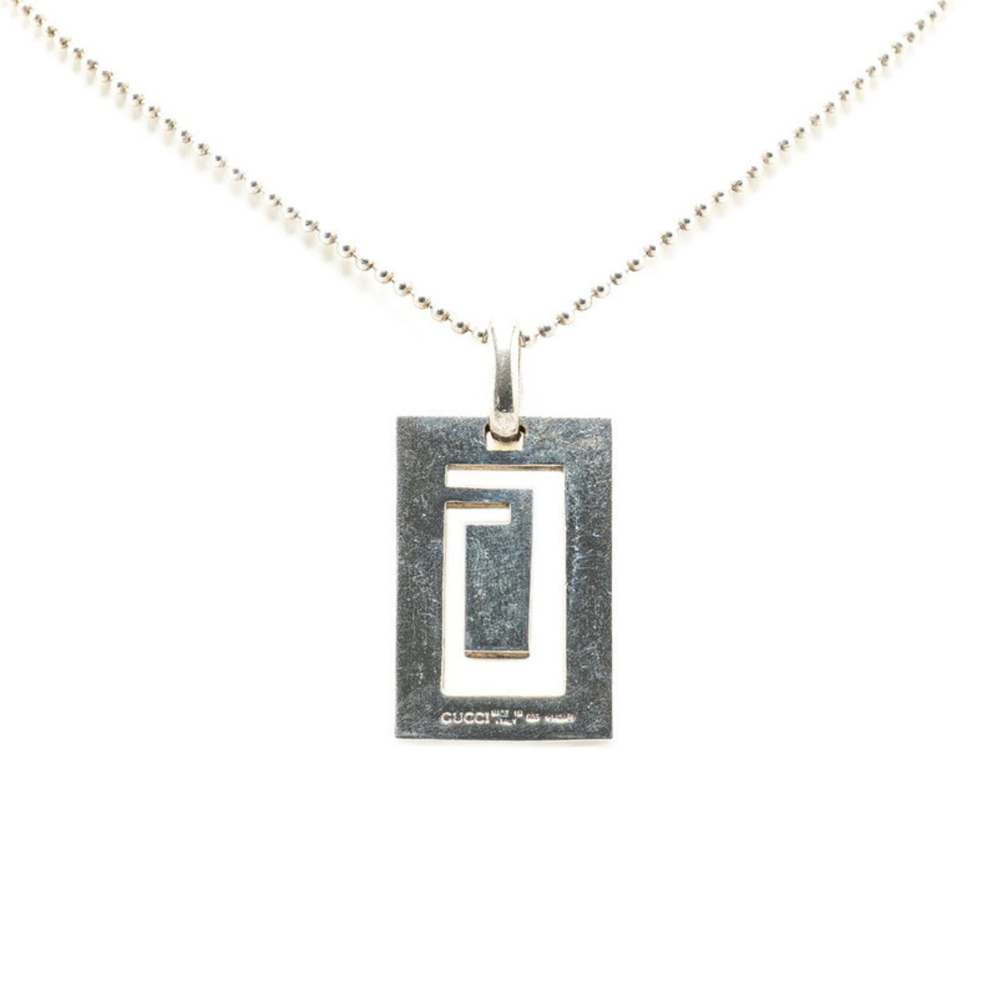 Gucci Cutout G Necklace SV925 Silver Women's GUCCI