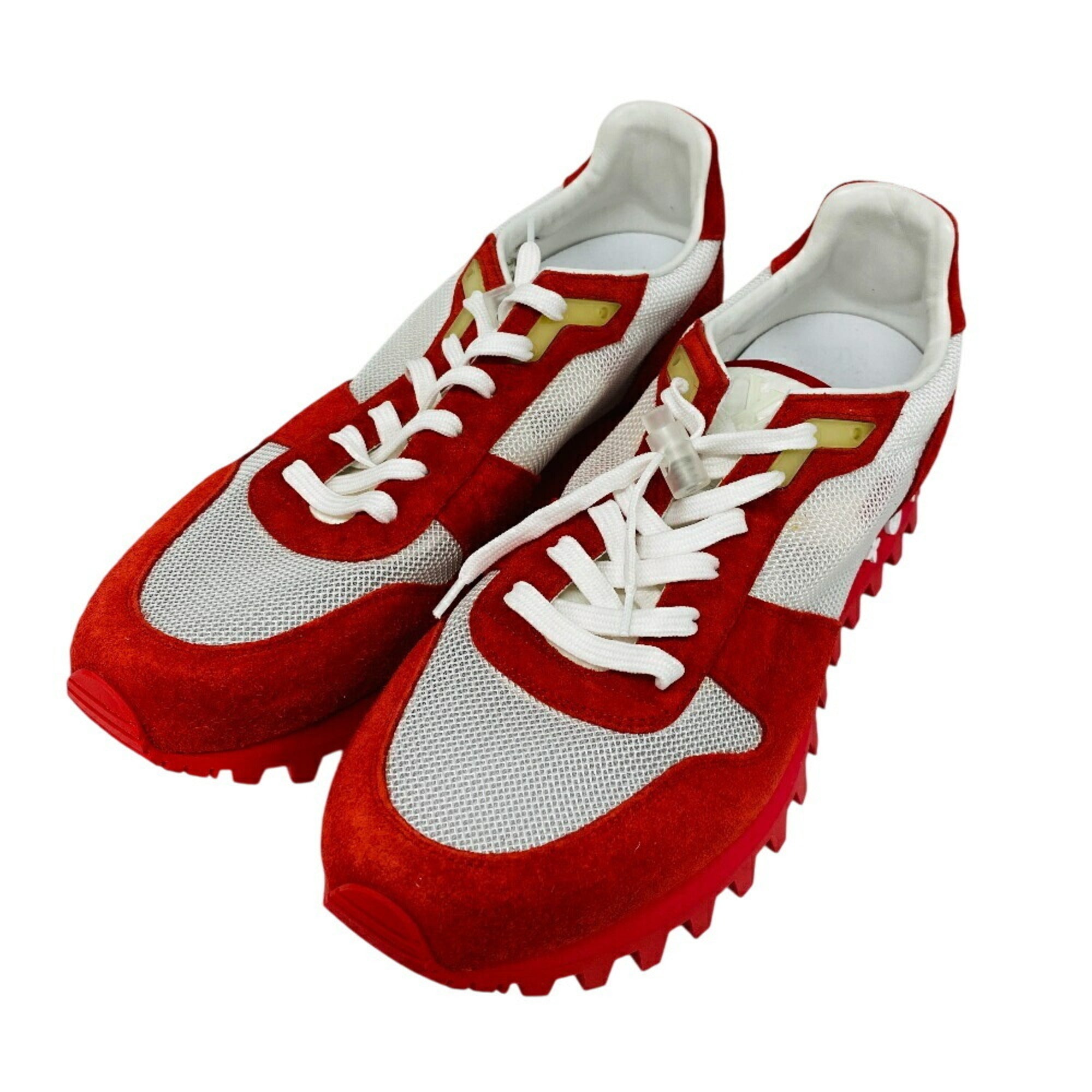 LOUIS VUITTON Louis Vuitton 30 V Runner Line LV Sneakers Red