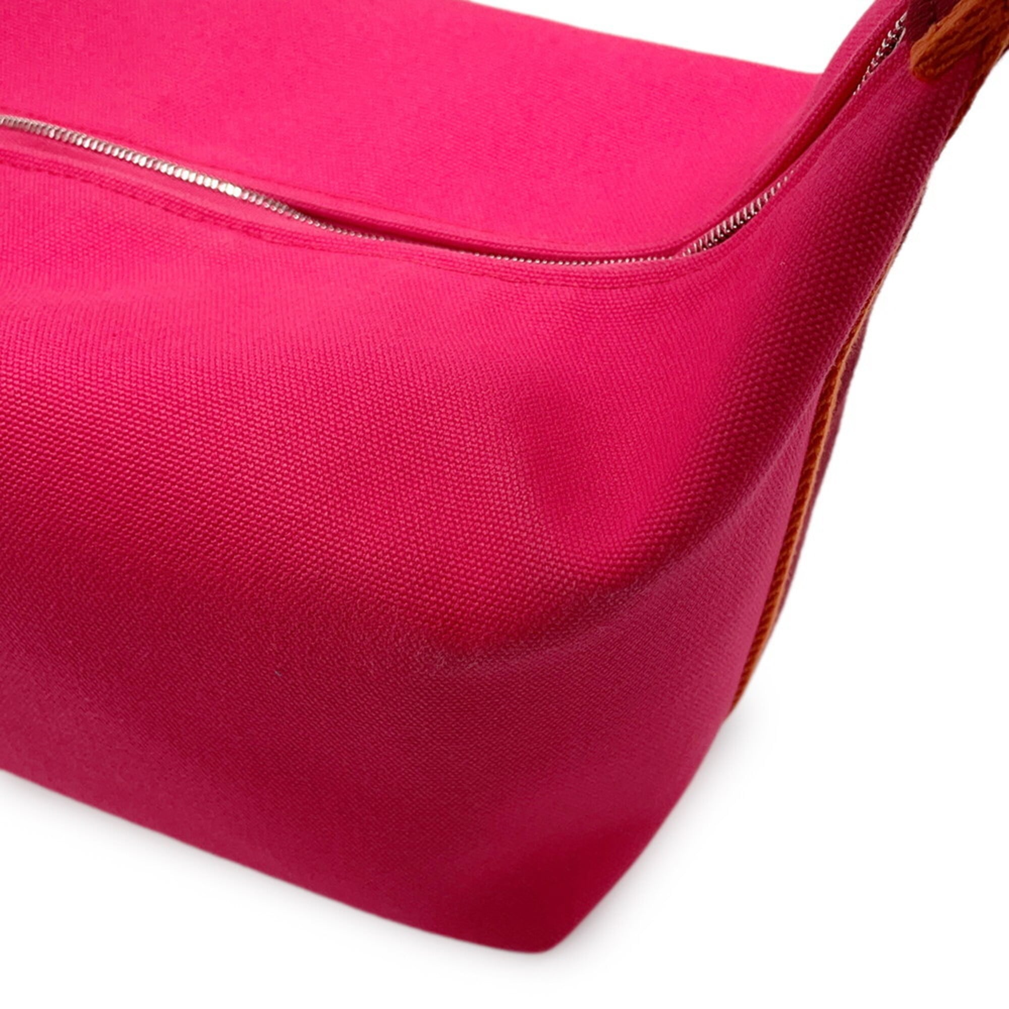 Hermes handbag Bride-à-Black GM hibiscus canvas HERMES pouch — Like New
