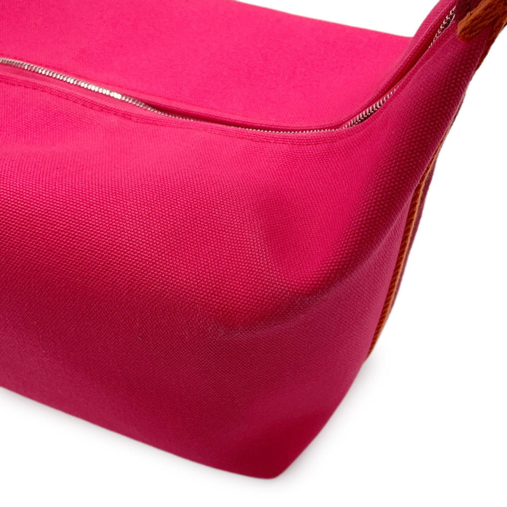 Hermes handbag Bride-à-Black GM hibiscus canvas HERMES pouch — Like New